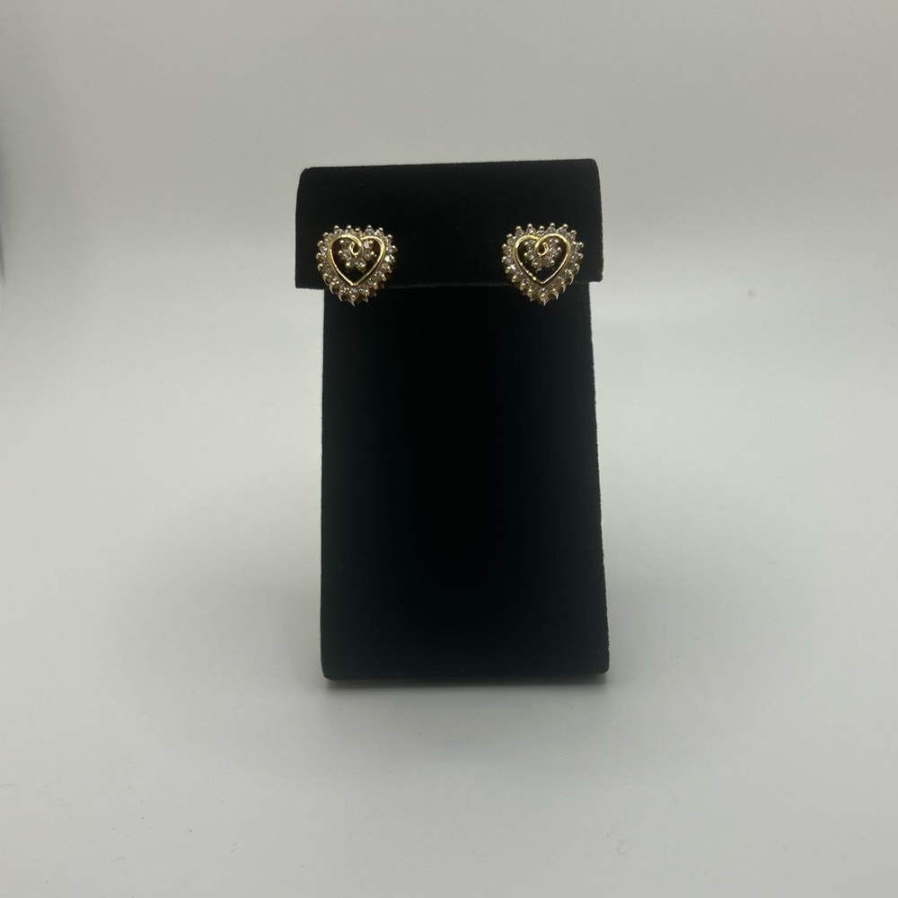 Gold Heart Earrings